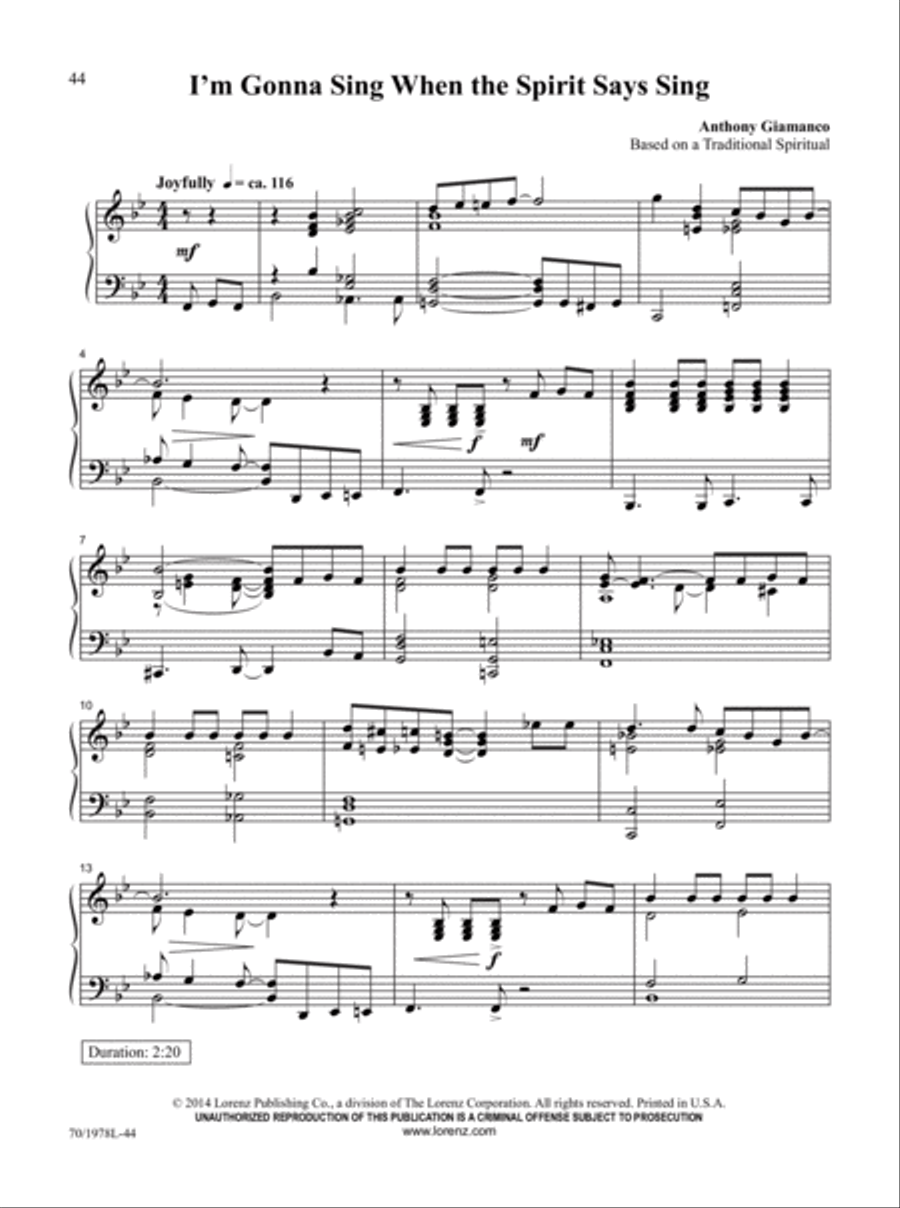 The Church Pianist's Library, Vol. 18 Piano Solo scores gallery preview page 16