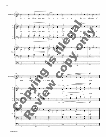 Mass of St. Luke the Evangelist (Choral Score) image number null