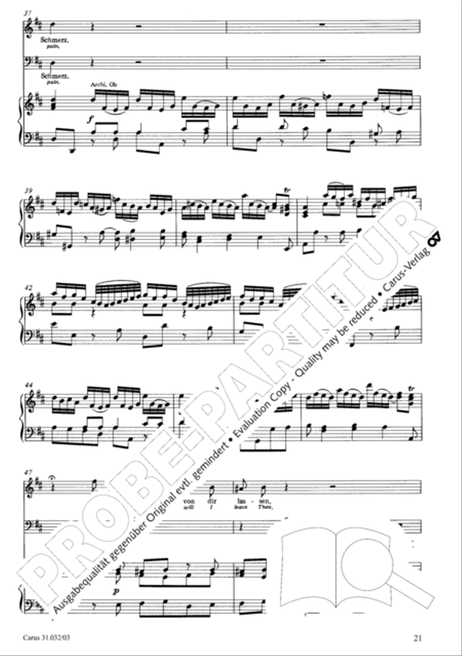 Dearest Jesus, sore I need Thee (Liebster Jesu, mein Verlangen) 4-Part scores gallery preview page 22