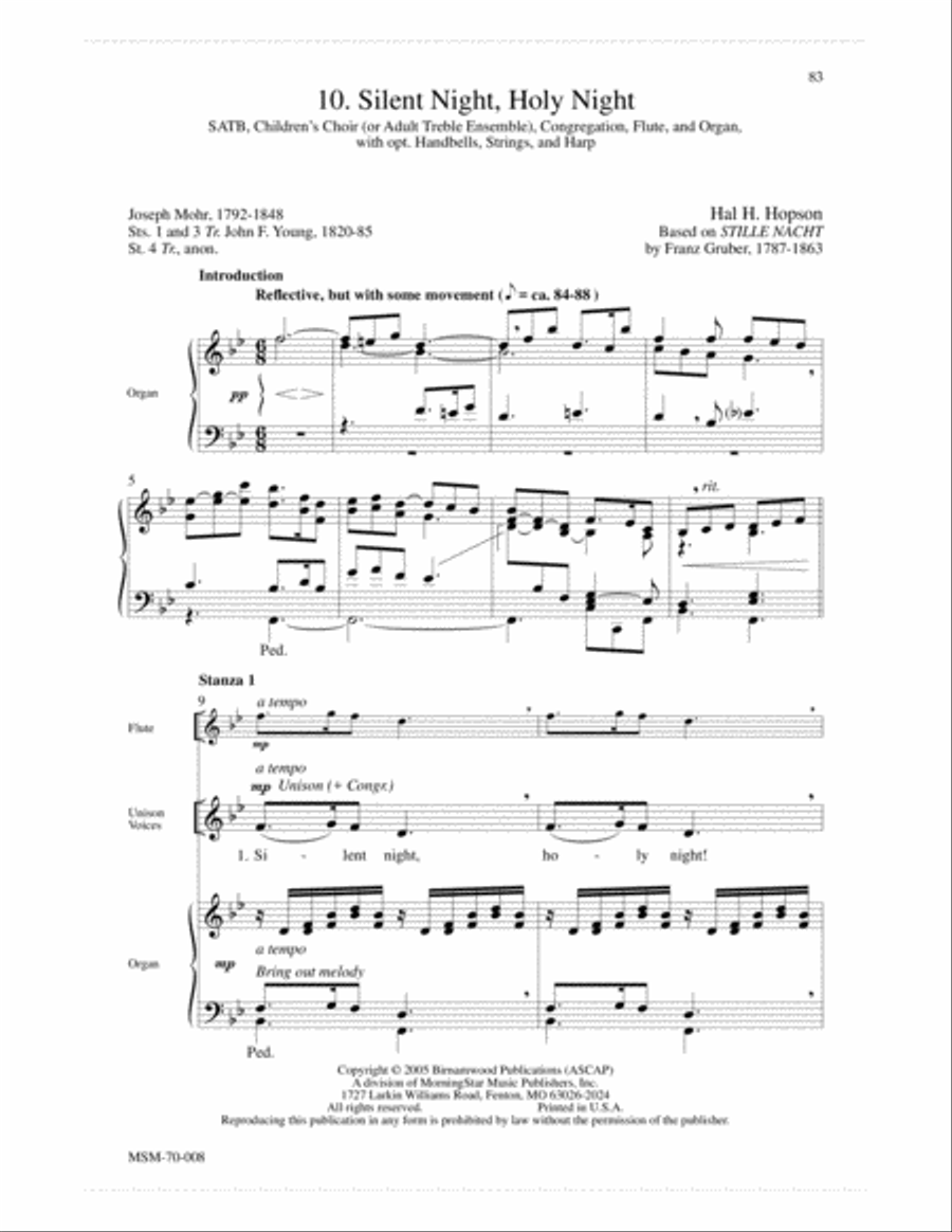 Come Ye Faithful: A Service of Carols 4-Part scores gallery preview page 10
