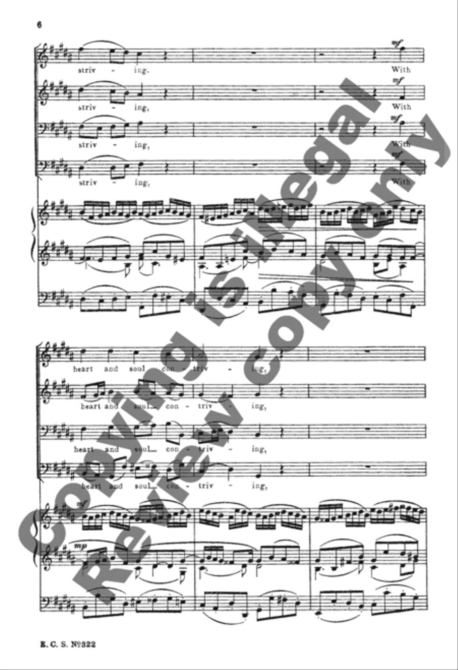 Cantata 22: Subdue us through Thy kindness TTBB scores gallery preview page 6