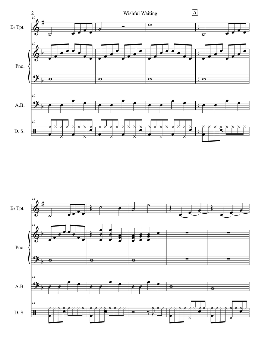Wishful Waiting Wishful Waiting Jazz Ensemble scores gallery preview page 4
