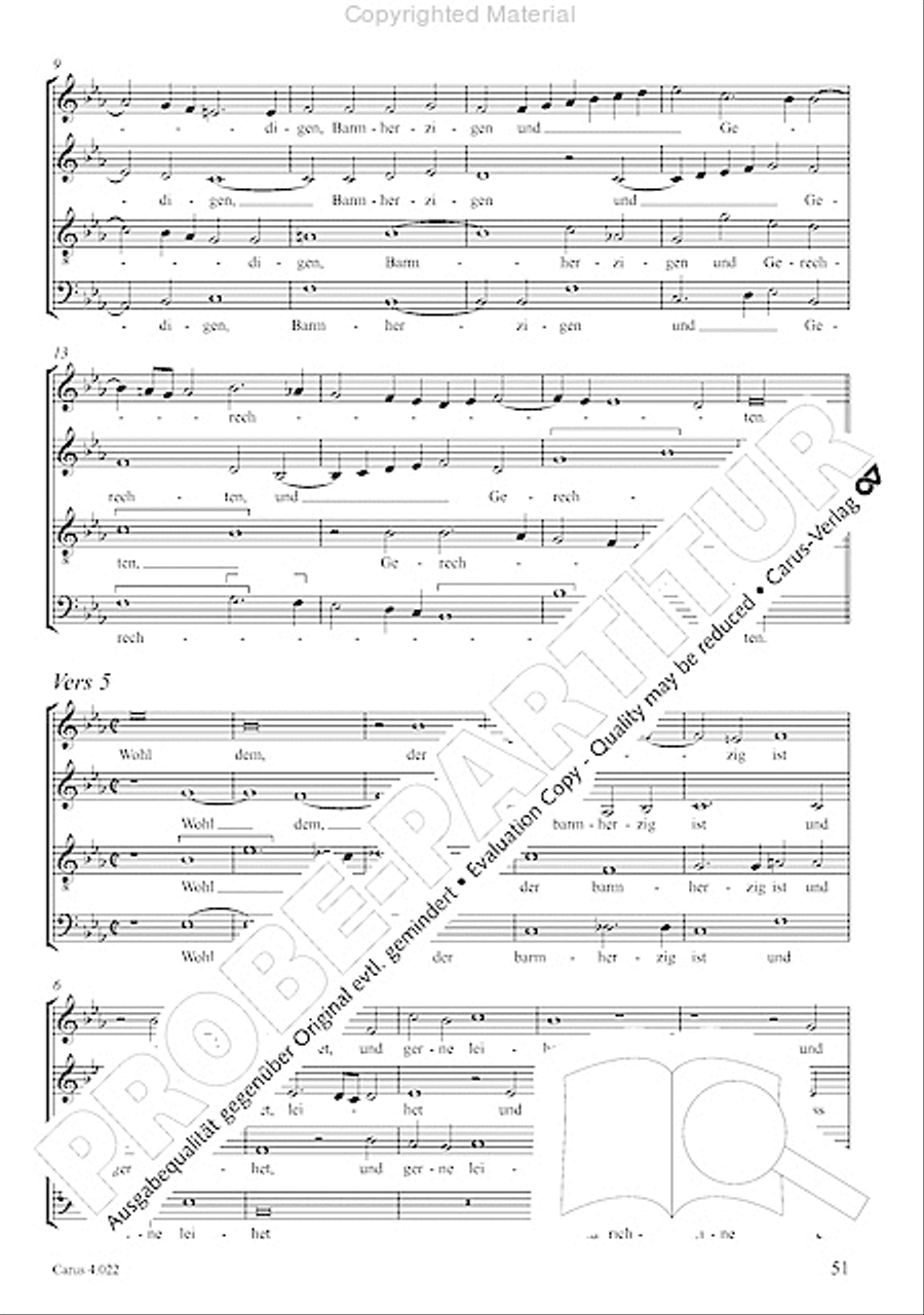 Blessed are all those who fear God (Wohl dem, der den Herren furchtet) Score scores gallery preview page 6