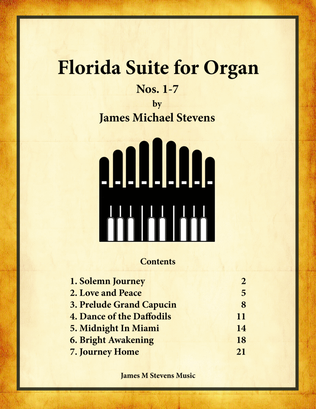 Book cover for Florida Suite for Organ - Nos. 1-7