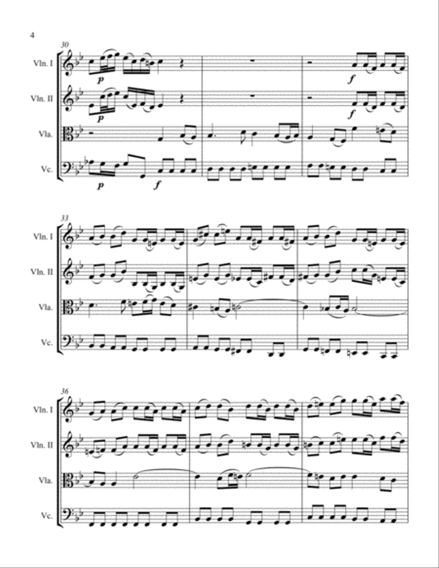 Sheep May Safely Graze Sheep May Safely Graze String Quartet scores gallery preview page 4