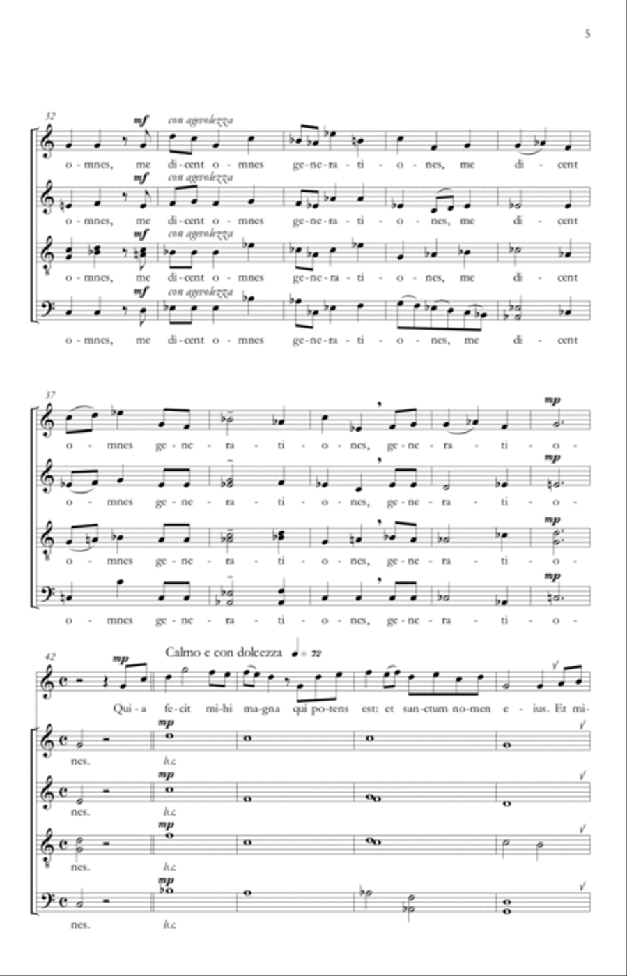 Magnificat Magnificat Divisi scores gallery preview page 5