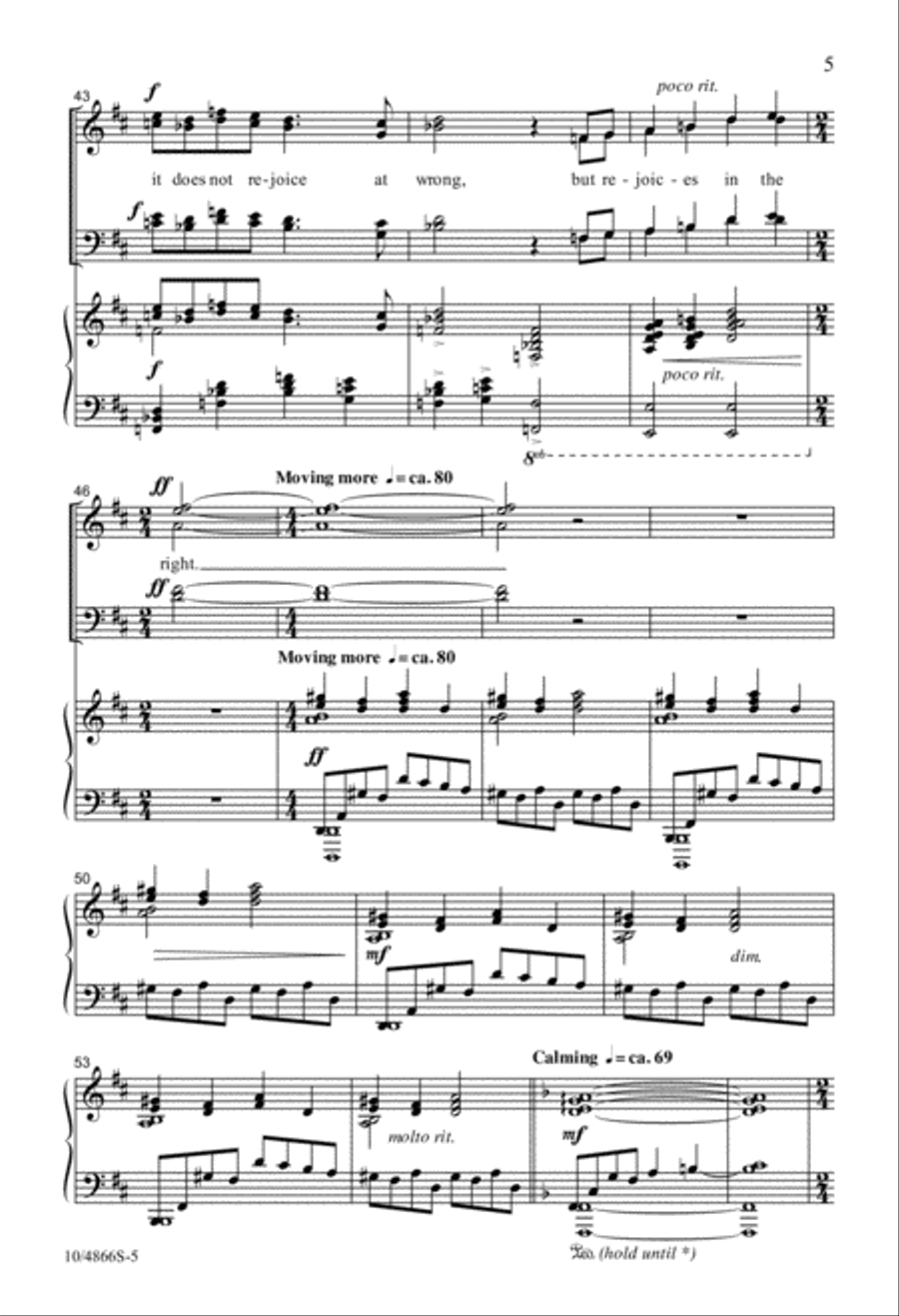 Love Never Ends 4-Part scores gallery preview page 5