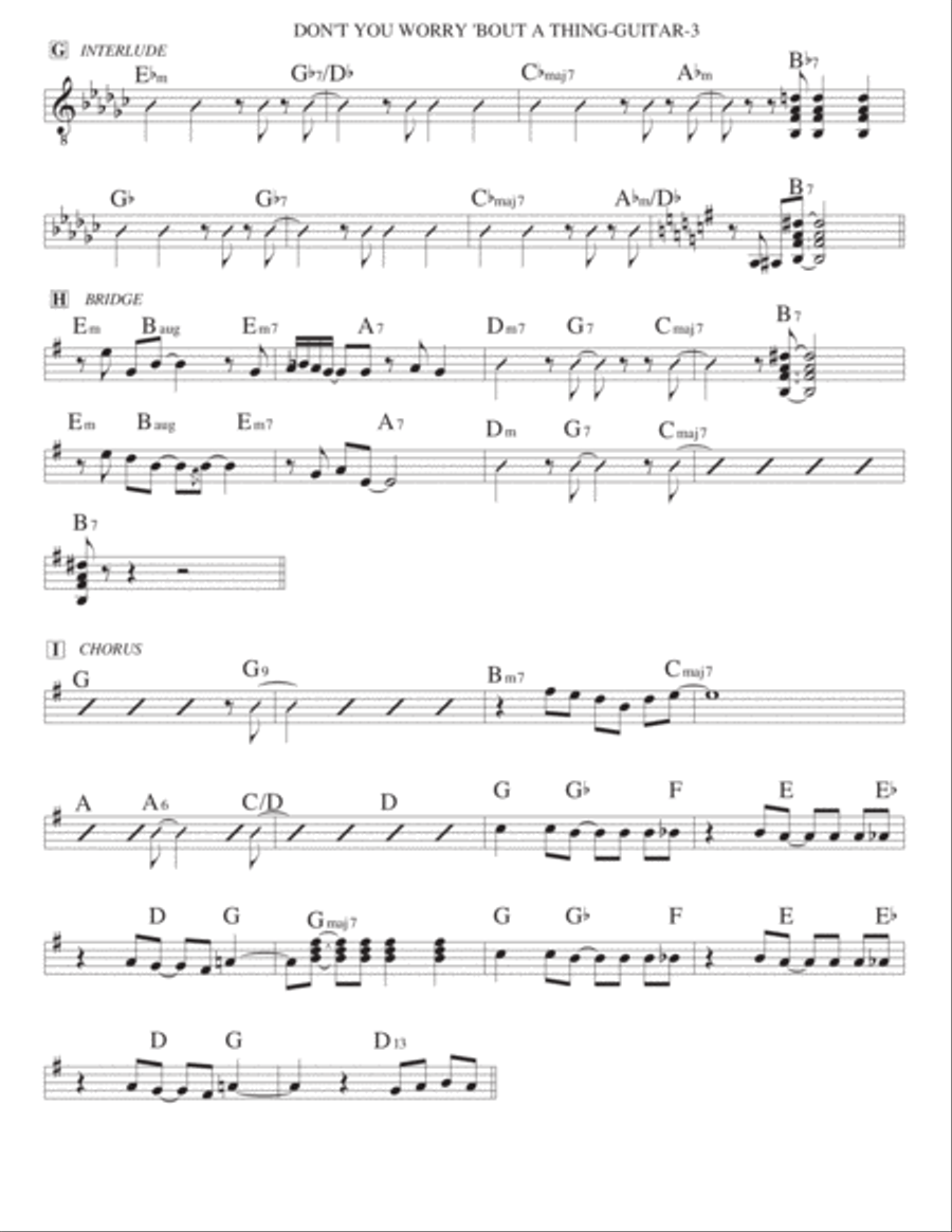 Don't You Worry 'bout A Thing Large Ensemble scores gallery preview page 6