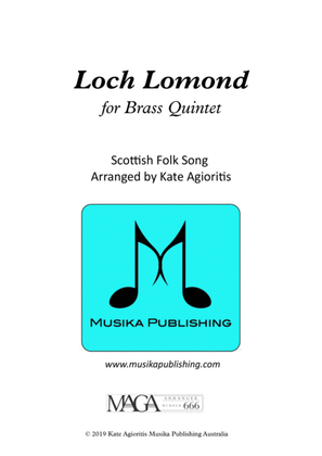 Book cover for Loch Lomond - for Brass Quintet