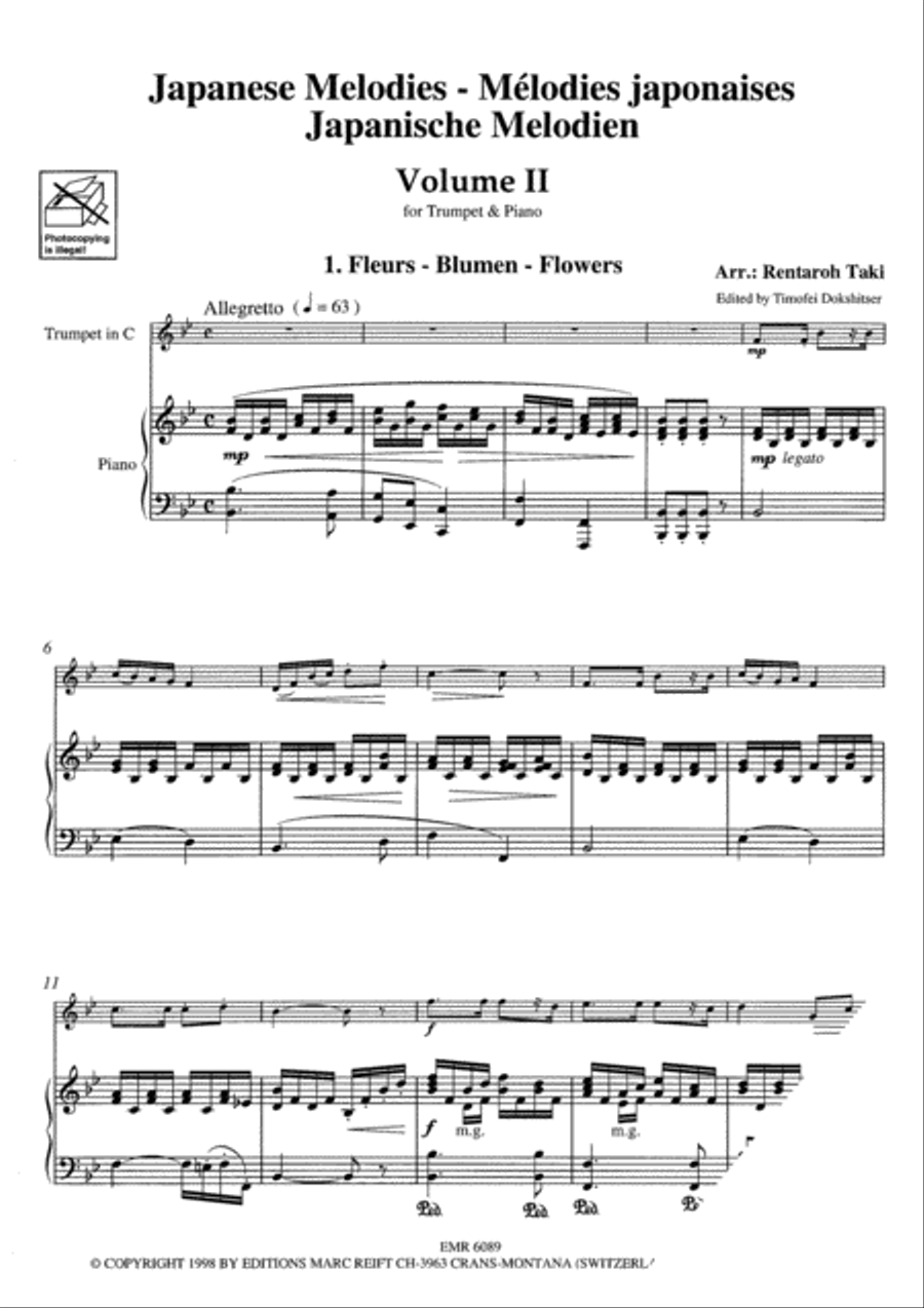 Japanese Melodies Vol. 2 Cornet scores gallery preview page 4