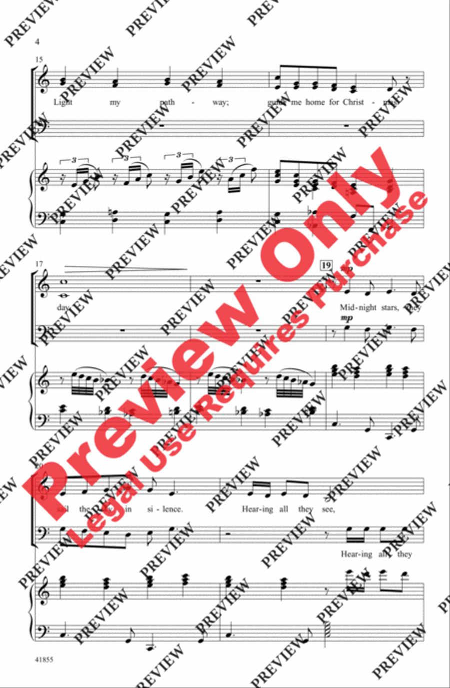 Christmas Star (from Home Alone 2) 4-Part scores gallery preview page 4