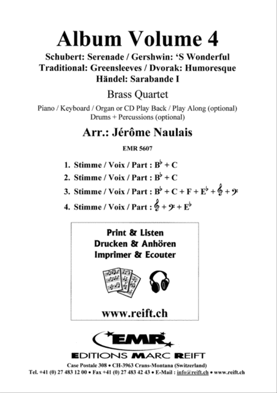 Album Volume 4 Brass Ensemble scores gallery preview page 2