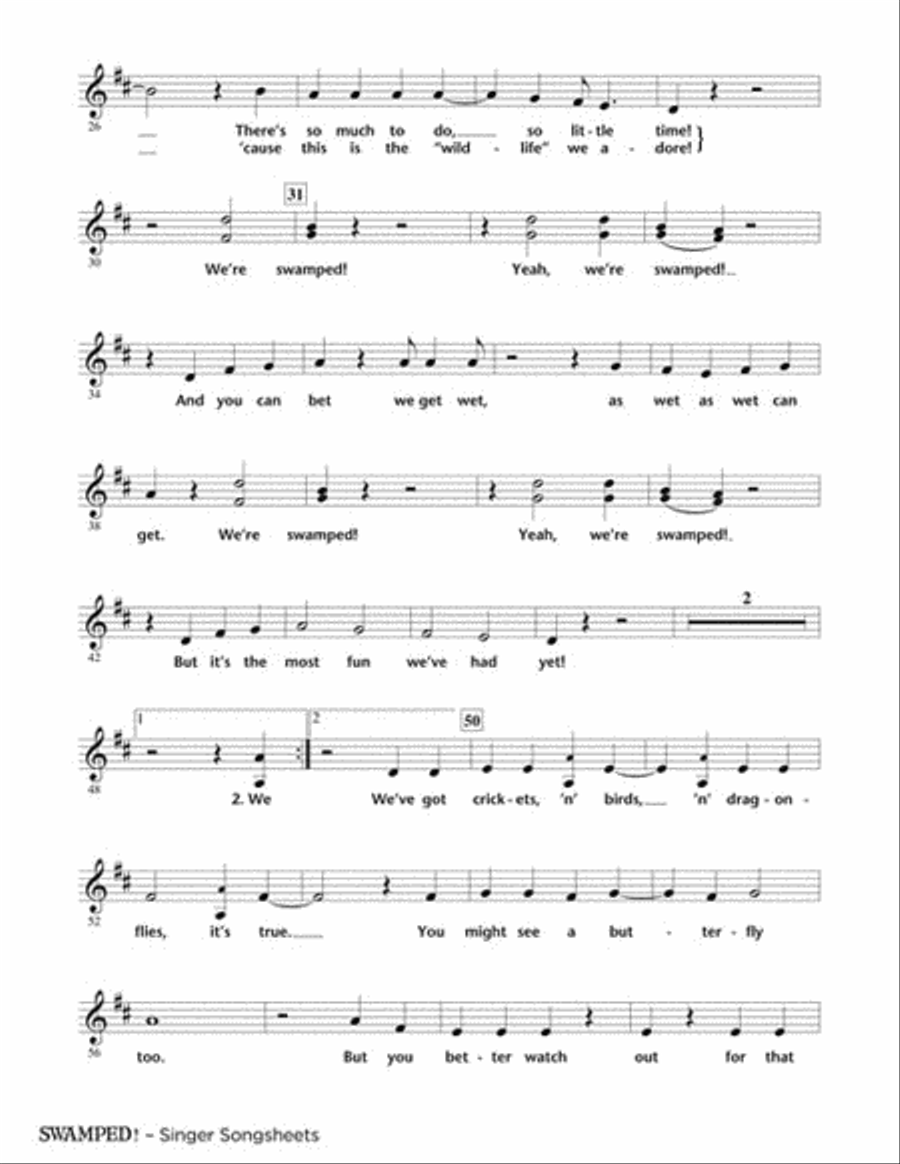 Swamped! Swamped! Choir scores gallery preview page 3