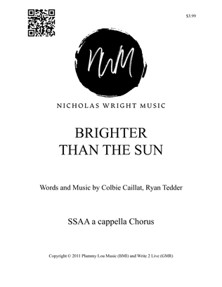Book cover for Brighter Than The Sun