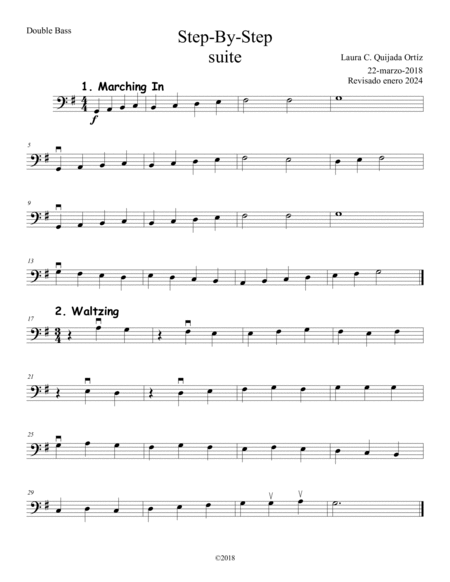 Step-by-Step. Suite for beginning string orchestra. SCORE & PARTS. image number null