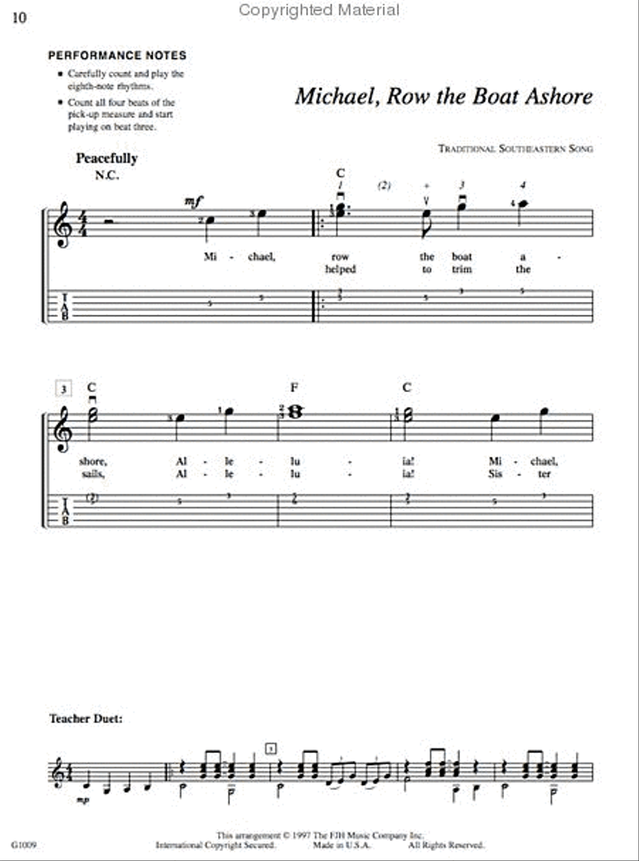 GuitarTime Popular Folk, Level 2, Pick Style Guitar scores gallery preview page 2