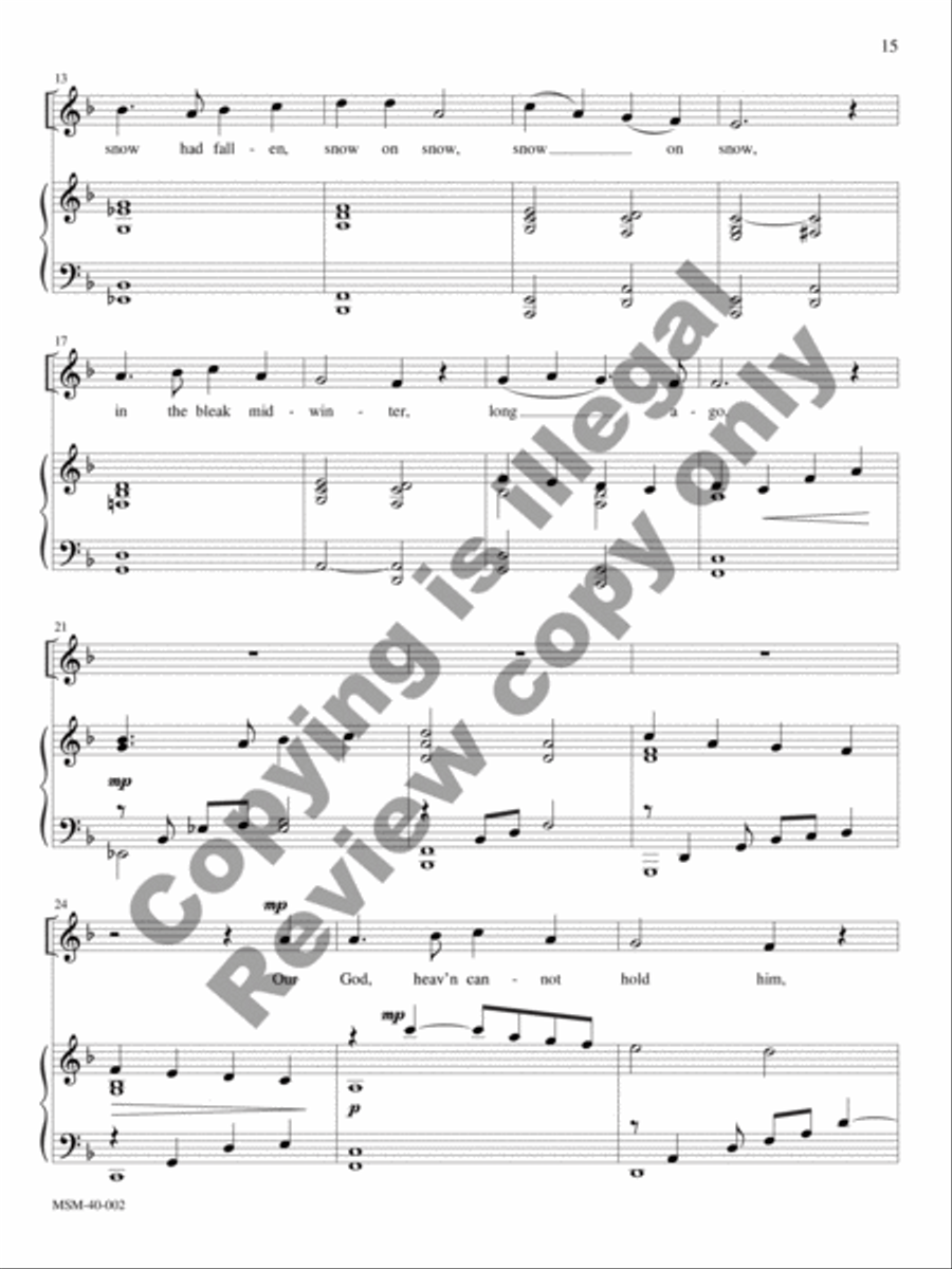 Seasons and Celebrations (Winter) Medium Voice scores gallery preview page 48