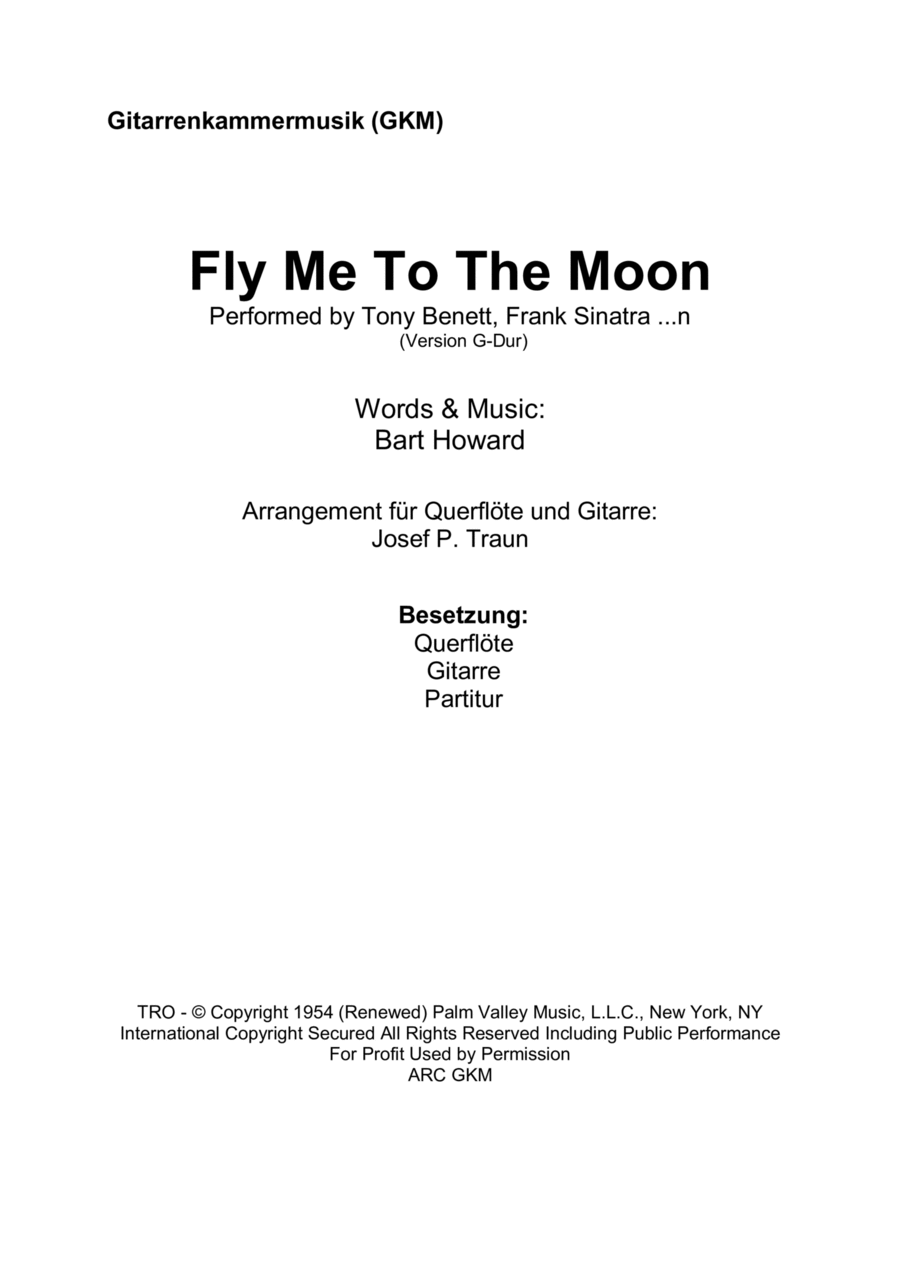 Fly Me To The Moon (In Other Words) Flute scores gallery preview page 1