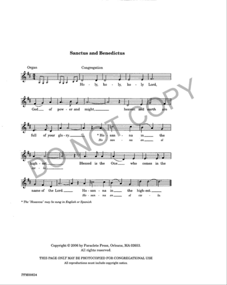 Festival Eucharist (Choral Score) 4-Part scores gallery preview page 18