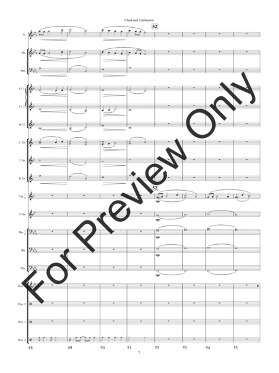 Chant and Celebration Concert Band scores gallery preview page 10