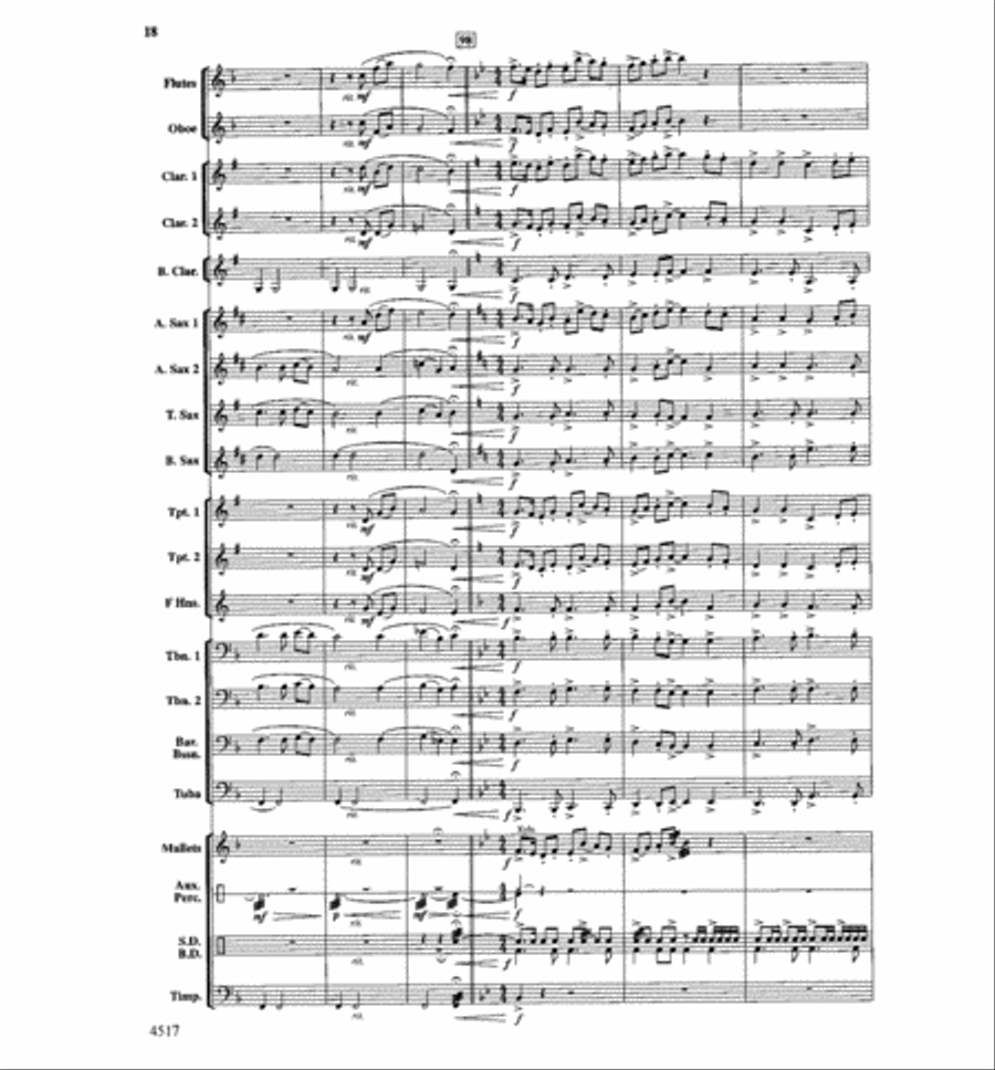 Stone Creek Episode Concert Band scores gallery preview page 19