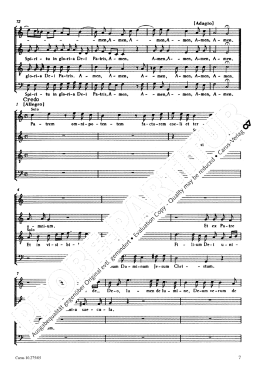 Mass in C Major Mass in C Major 4-Part scores gallery preview page 8