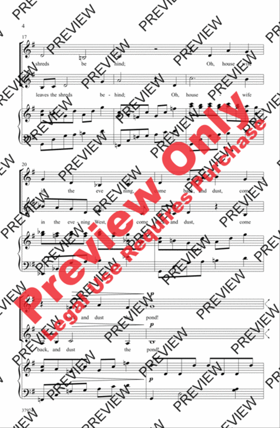 Evening Women's Choir scores gallery preview page 4