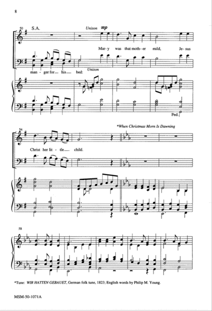 A Festival of Carols 4-Part scores gallery preview page 6