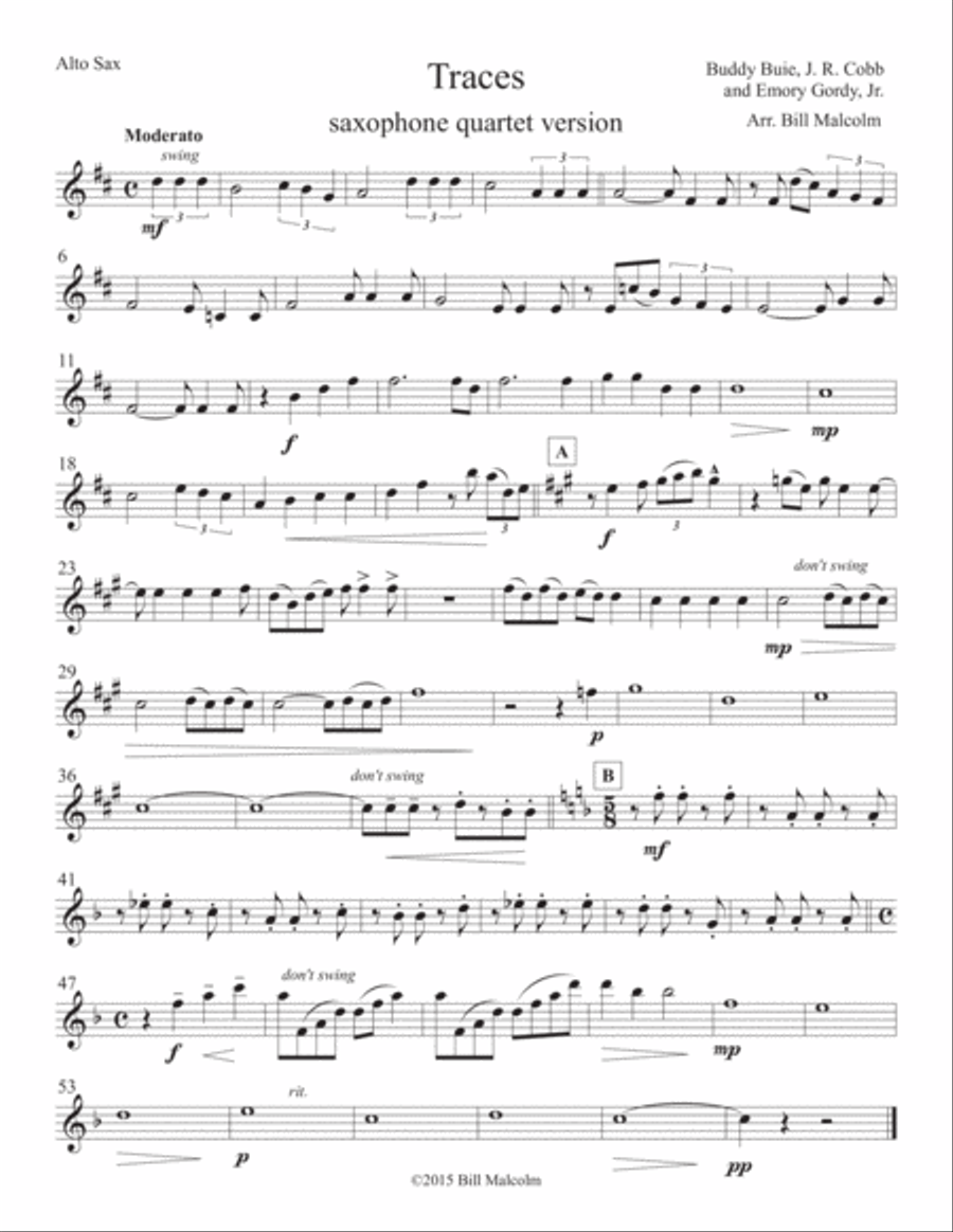 Traces Woodwind Quartet scores gallery preview page 2