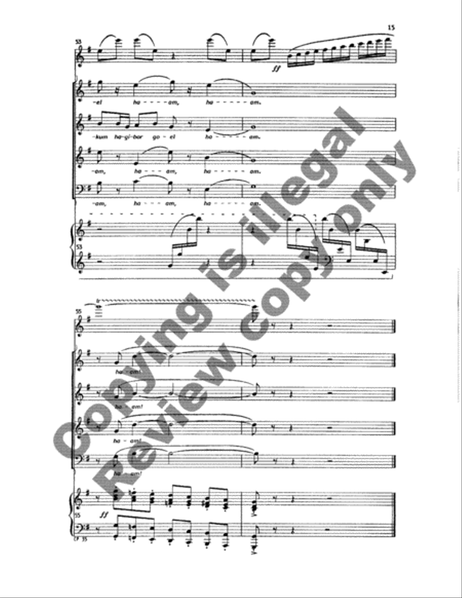 A Song for Chanukah (Full/Choral Score) image number null