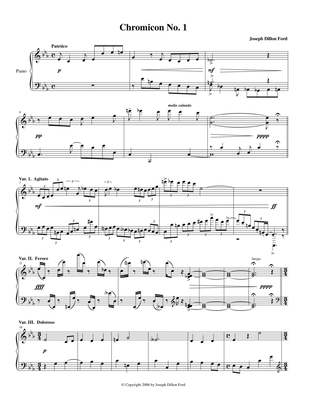Three Chromicons for piano solo