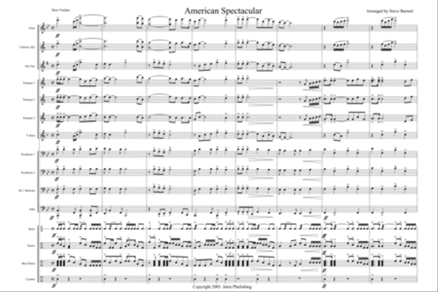 American Spectacular Marching Band scores gallery preview page 2