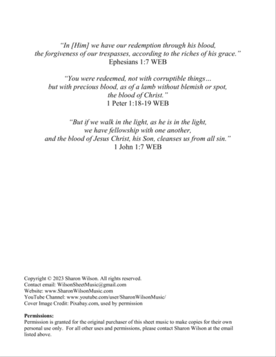 Power in the Blood Medley (with Are You Washed in the Blood) Piano Solo scores gallery preview page 2