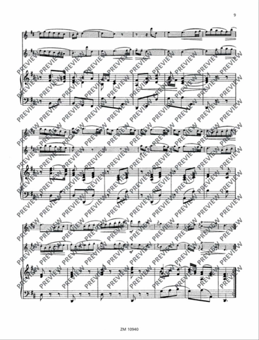 Sonata D major Sonata D major Flute Duet scores gallery preview page 10