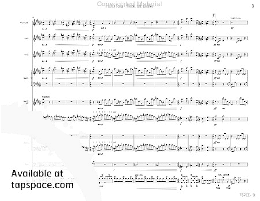 UFO Tofu UFO Tofu Percussion Ensemble scores gallery preview page 14