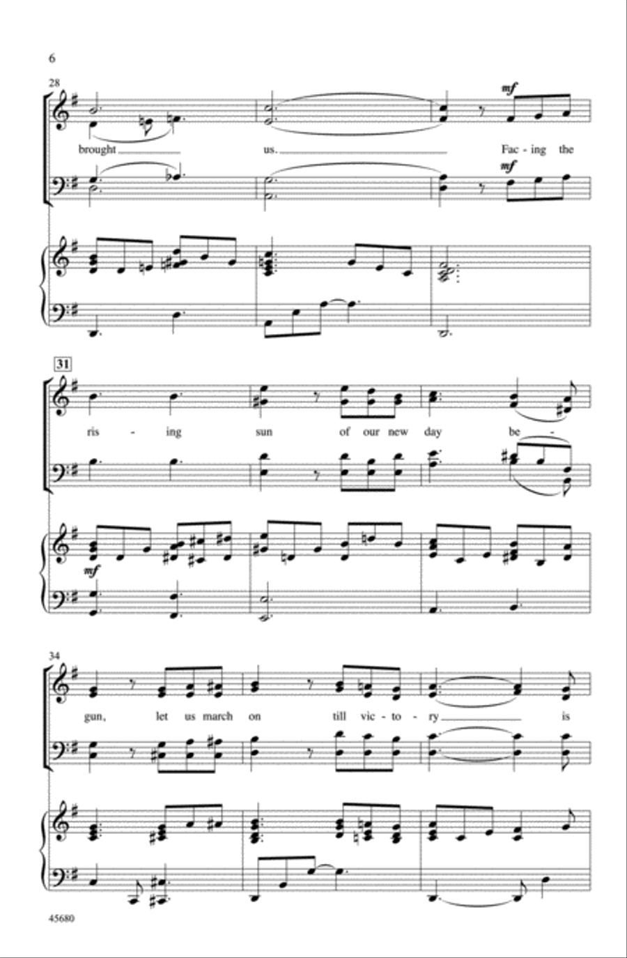 Lift Every Voice and Sing Choir scores gallery preview page 4