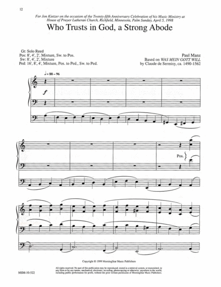 Three Hymn Settings for Organ, Set 1 image number null