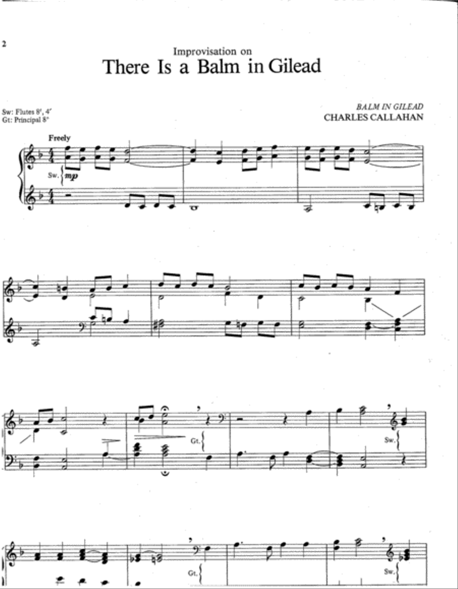 Spirituals for Keyboard Organ scores gallery preview page 2