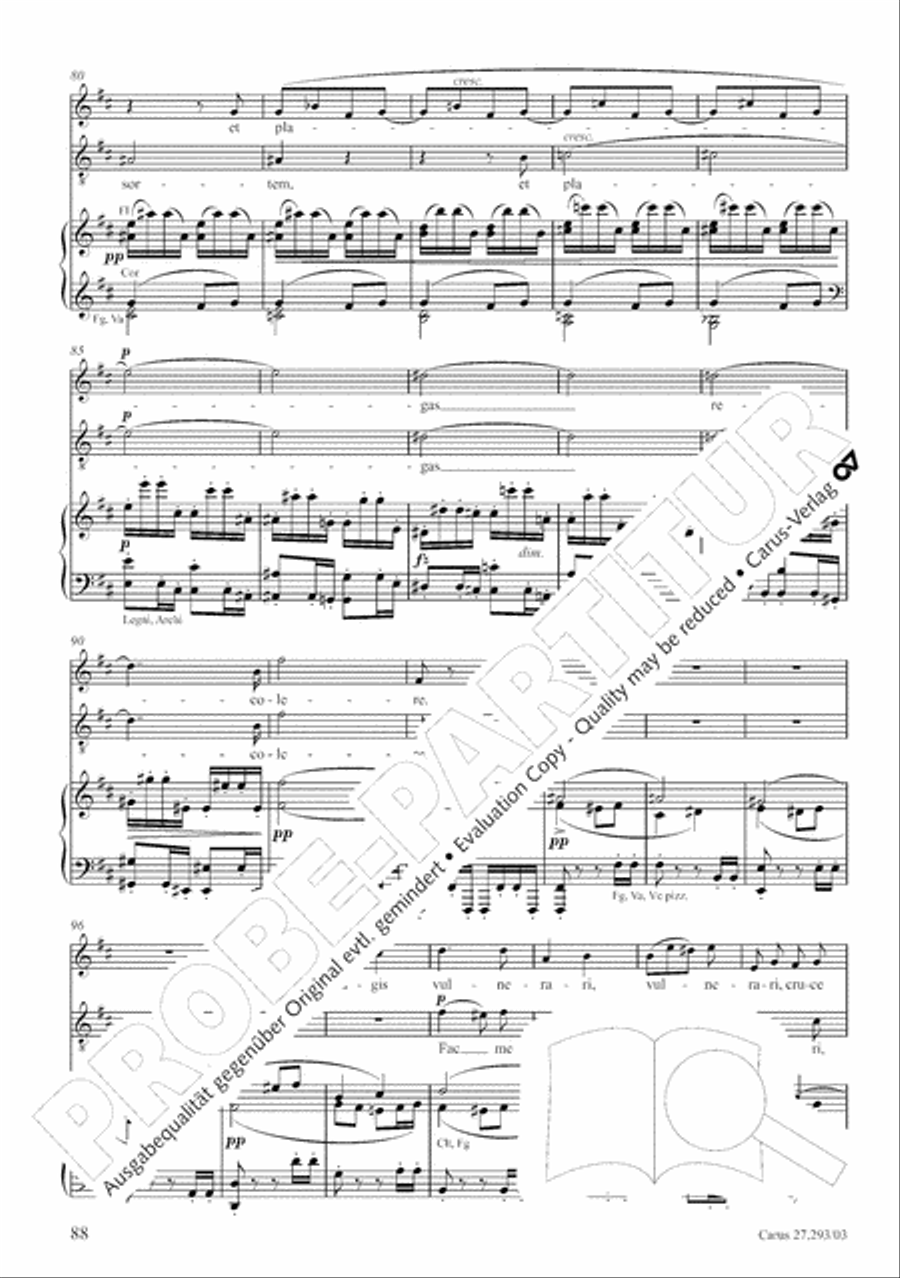 Stabat mater 4-Part scores gallery preview page 95
