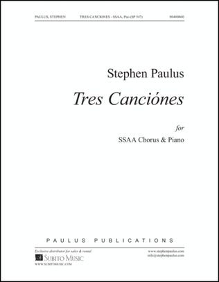 Book cover for Tres Canciónes