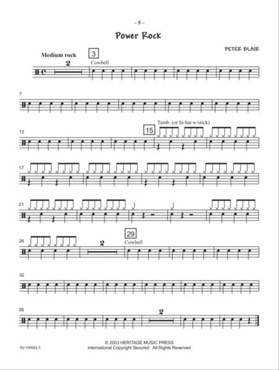 JumpStart First Concert Percussion 2 Concert Band scores gallery preview page 4