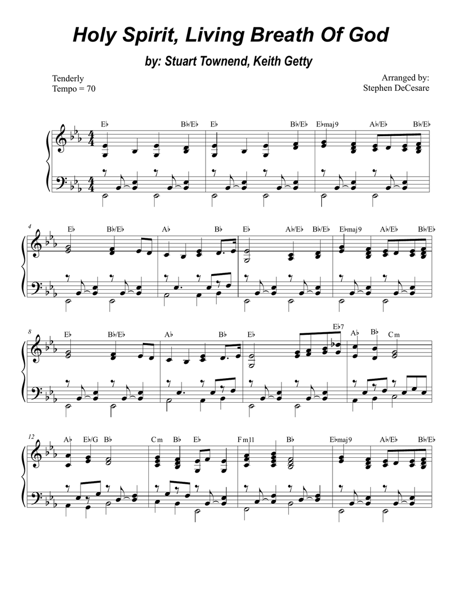 Holy Spirit, Living Breath Of God String Duet scores gallery preview page 5