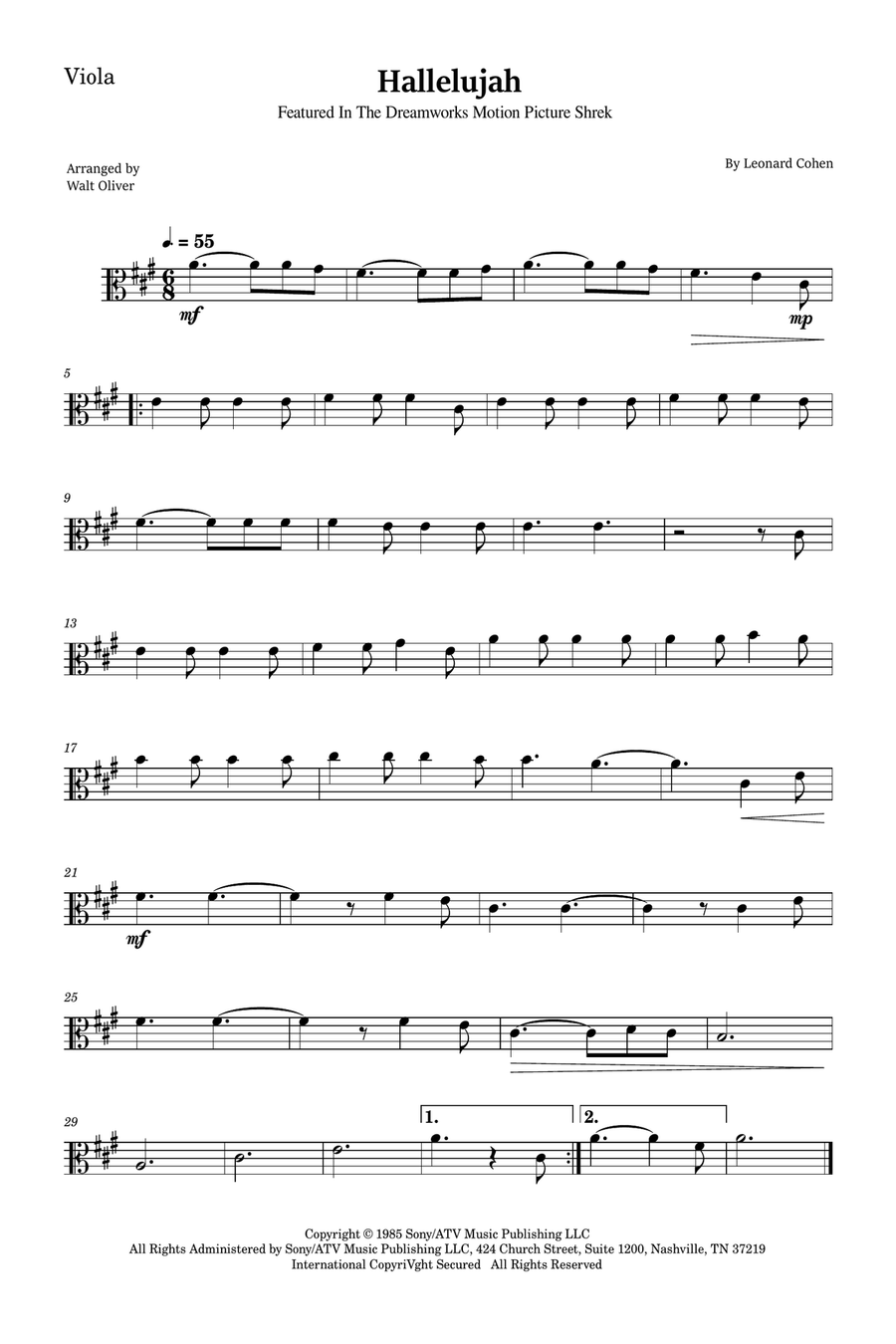 Hallelujah Bassoon scores gallery preview page 3