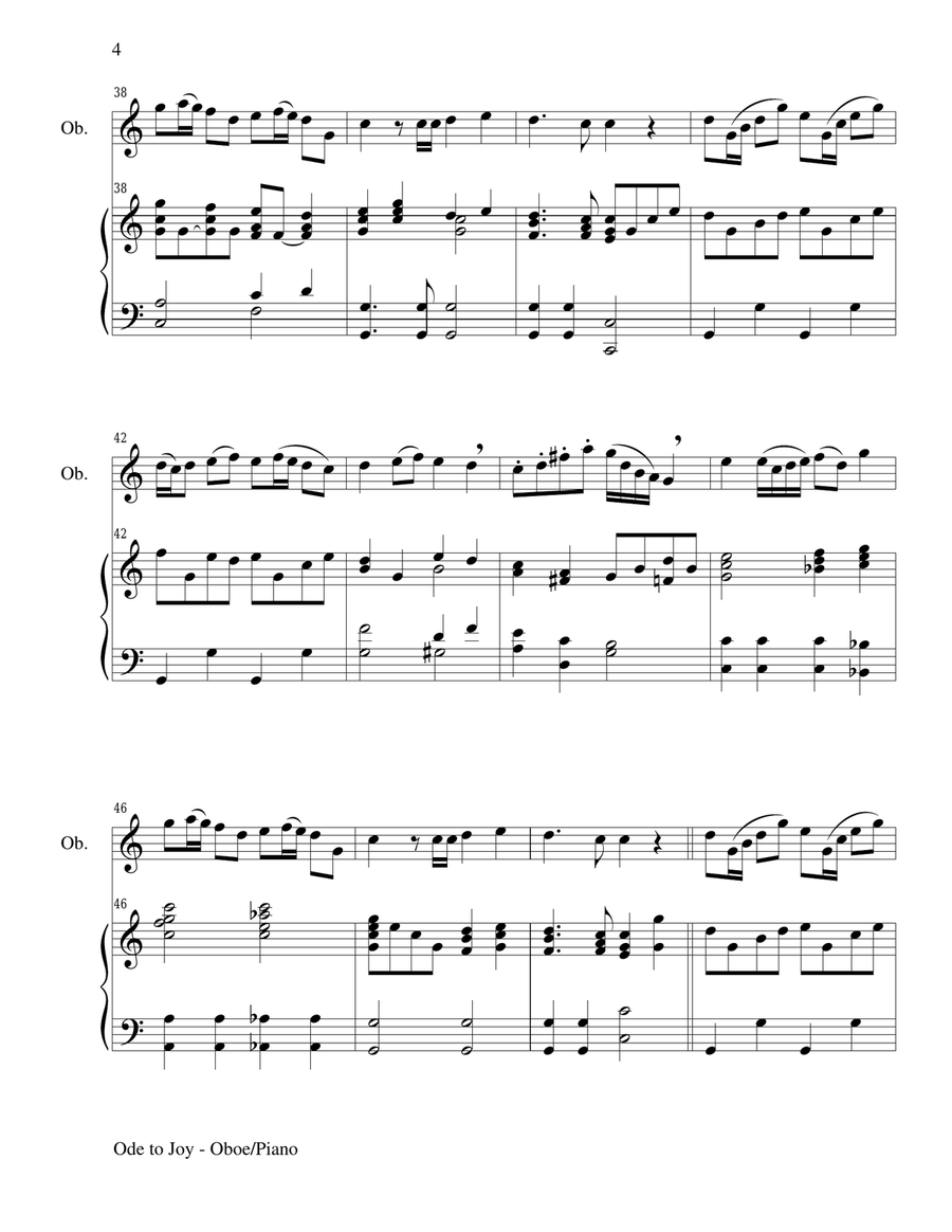 GREAT HYMNS Set 1 & 2 (Duets - Oboe and Piano with Parts) Piano scores gallery preview page 6