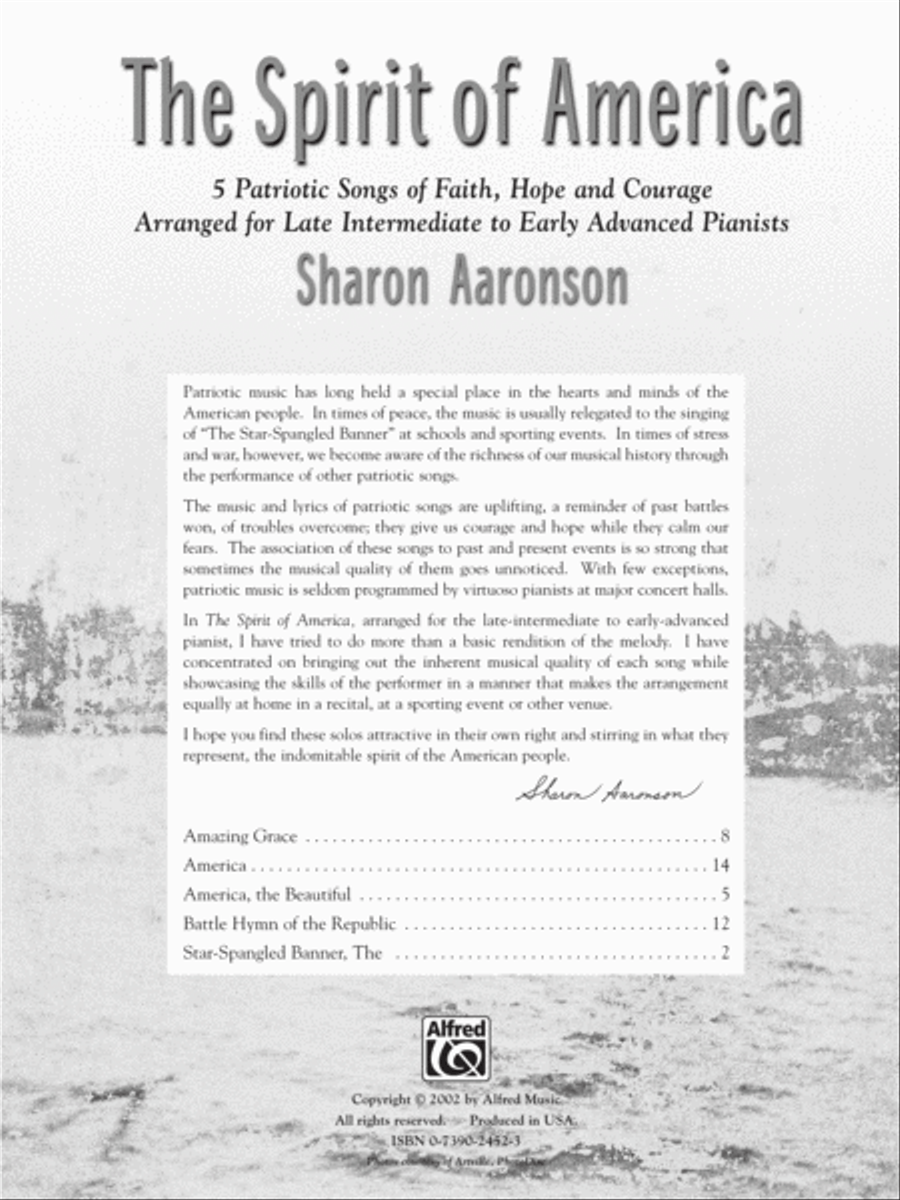The Spirit of America The Spirit of America Piano Solo scores gallery preview page 2