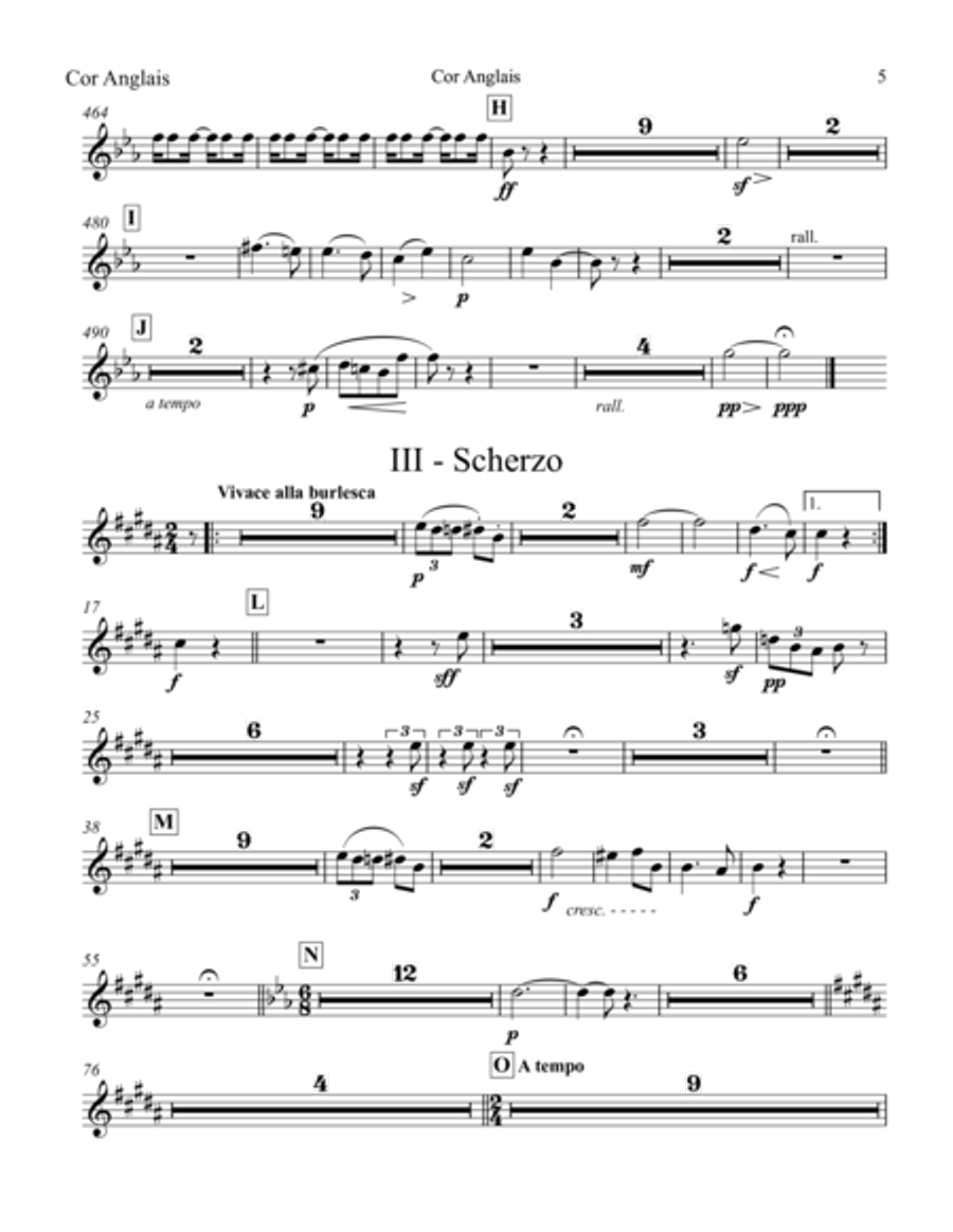 Sinfonia op. 18 English Horn scores gallery preview page 6