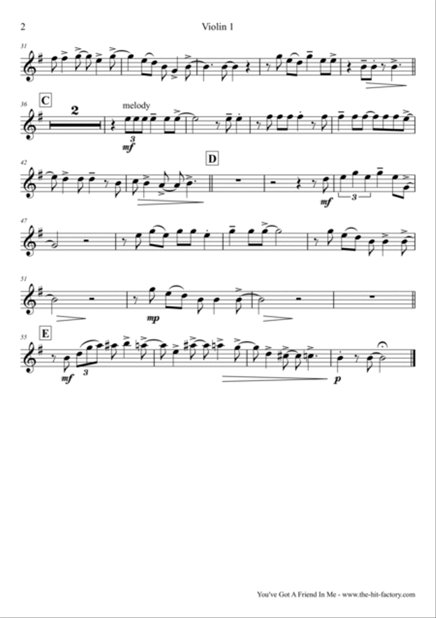 You've Got A Friend In Me String Orchestra scores gallery preview page 5