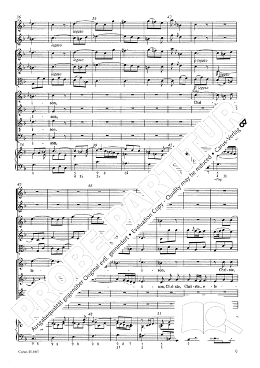 Mass in D minor (Missa in d) ATB scores gallery preview page 25