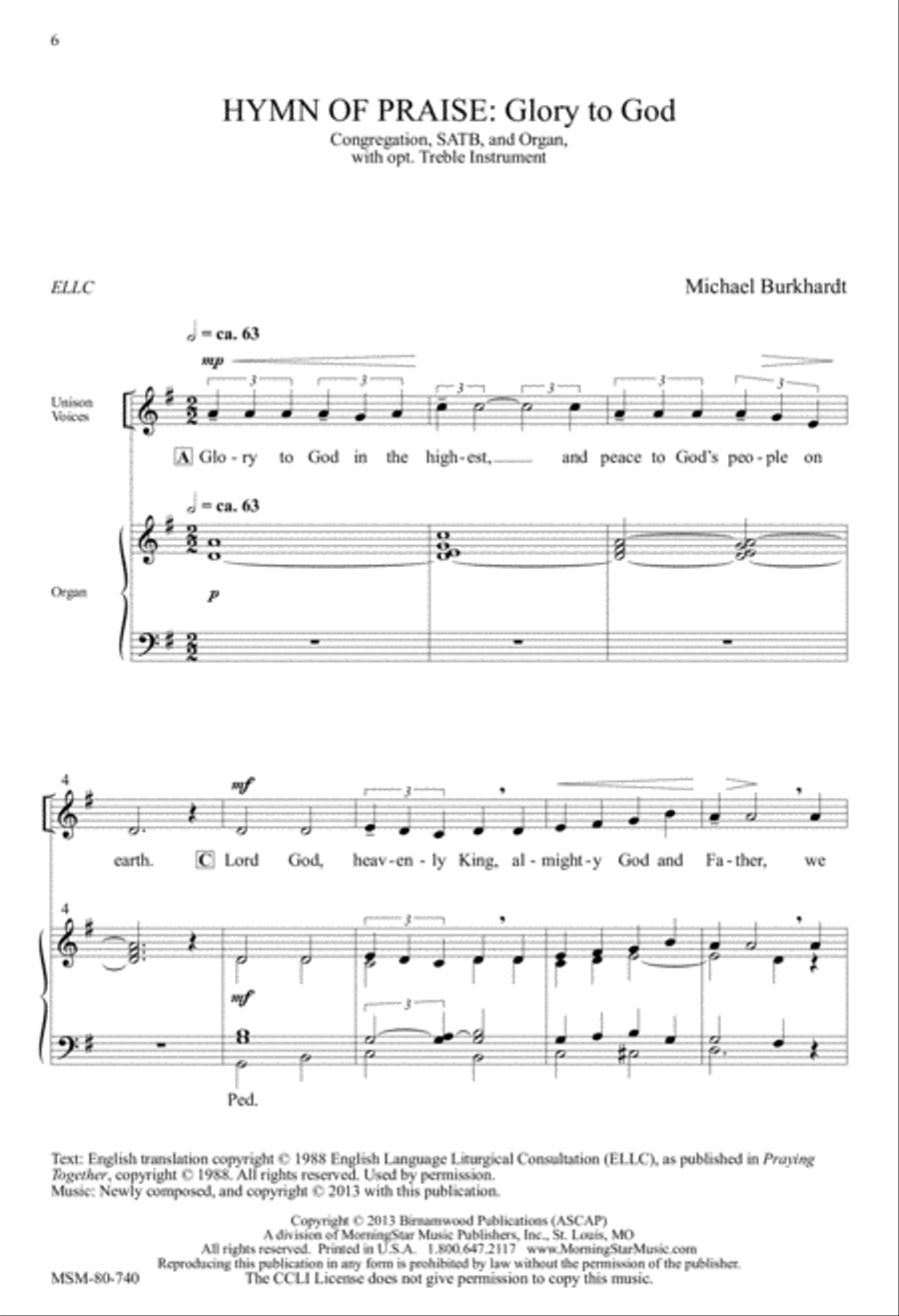 Missa St. Andrew 4-Part scores gallery preview page 5