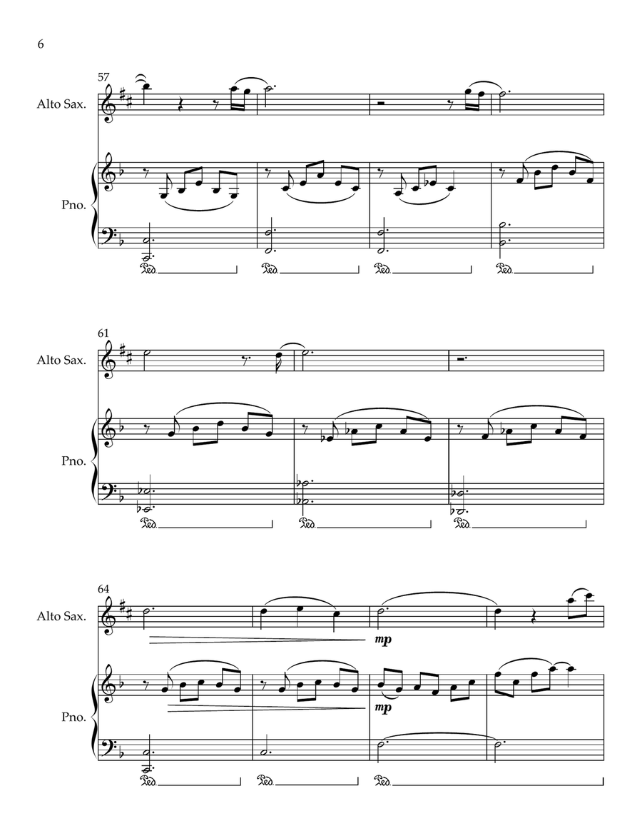 Cavatina Alto Saxophone scores gallery preview page 6